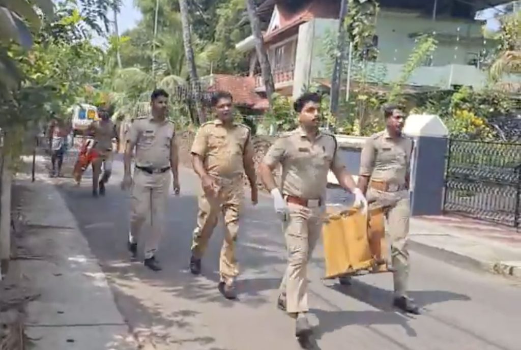 A temple elephant in India killed a lorry driver and injured its handler before going on a two-hour rampage, overturning cars and charging through streets before being tranquillised.