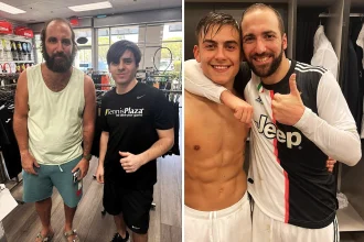 Football legend Gonzalo Higuain sparked concern after looking unrecognisable in a rare public appearance - with fans claiming the retired striker "looks homeless" in Miami.