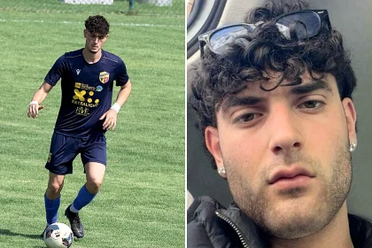 Italian teen footballer Giorgio Locanto, 19, and friends taken hostage by five armed burglars who raided his racing driver dad's luxury villa in Marina di Montemarciano.