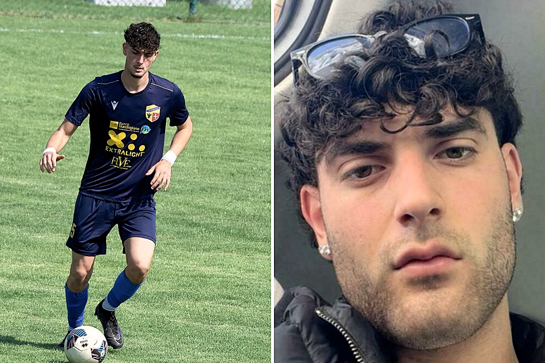 Italian teen footballer Giorgio Locanto, 19, and friends taken hostage by five armed burglars who raided his racing driver dad's luxury villa in Marina di Montemarciano.