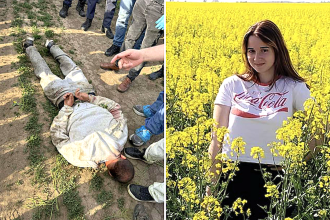 A teenage girl was stabbed to death in a Romanian field by a convicted killer who confessed to the attack, saying jealousy was his motive after she rejected his advances.
