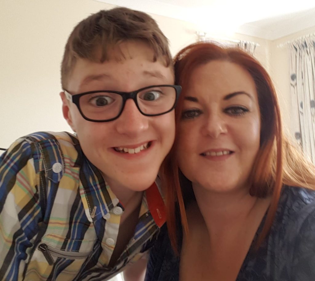 A mum who spent decades unable to see clearly finally saw her son's face properly on his 21st birthday - after life-changing eye surgery transformed her world.