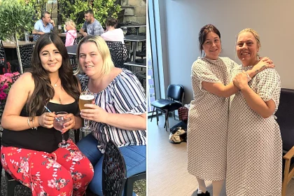 Daughter ditches daily takeaways and sheds four stone in a desperate bid to save her mum's life - after being told she was too big to donate her kidney.