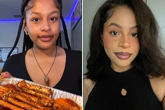 Social media influencer with 872,000 followers arrested after allegedly throwing knives at waiters during a wild Mother's Day steakhouse brawl in Arkansas.
