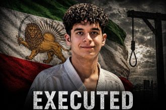A 21-year-old karate champion was executed in Iran for allegedly throwing stones at police vehicles during anti-government protests - becoming the tenth protester hanged.