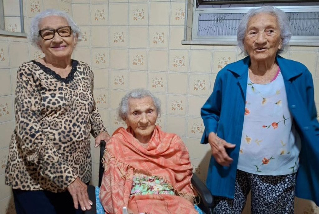 Brazilian sisters Levita, Zoraide and Zulina de Deus Nunes have been confirmed as the world's oldest living sibling trio with a combined age of 316 years.