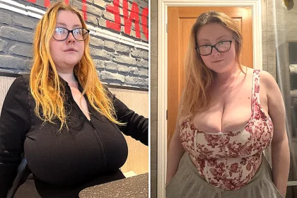 Meet Tianna Moon, the model with size 32OO breasts who claims the biggest in Britain title after being diagnosed with gigantomastia