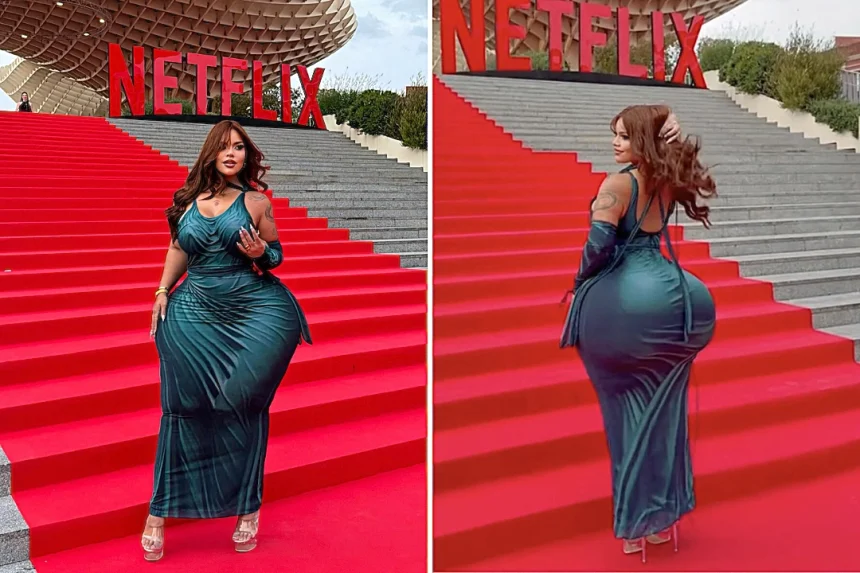 Panamanian model Gracie Bon turned a red carpet tumble at Netflix's Berlin premiere in Seville into a viral body-positive empowerment moment with 3m views.