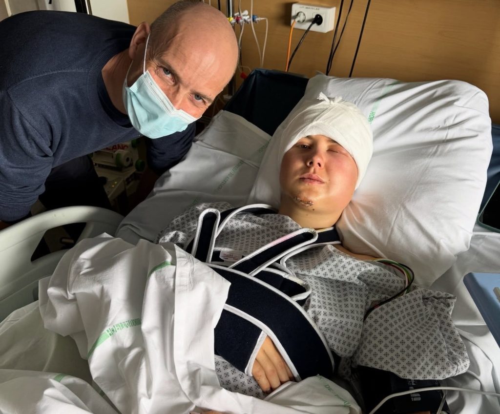 Pro cyclist Kamilla Aasebø, 19, has shared her shocking scar after a Paris-Roubaix crash left her with a brain bleed that required emergency surgery and left her fighting to walk.