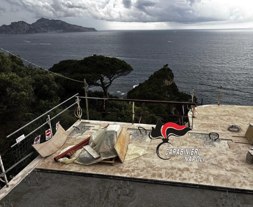 Sting's stunning luxury villa overlooking the sea is seized by police after officers uncover a shocking series of workplace safety violations at the property.
