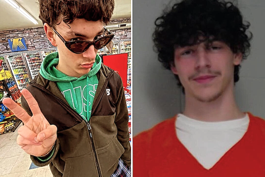 An 18-year-old was arrested after allegedly shooting dead two bank employees in Kentucky before leading police on a 130mph car chase that ended when his getaway vehicle crashed.