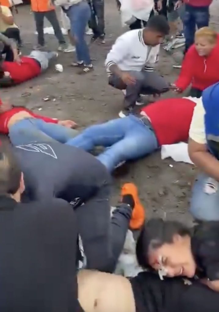 At least three people were killed and 38 injured when a monster truck lost control and ploughed into spectators at an exhibition in Popayán, Colombia, in harrowing viral footage.