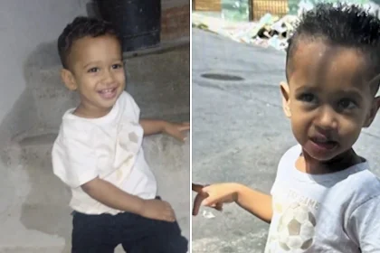 Toddler aged just one tragically dies after being struck in neck by deadly fighter kite line coated in powdered glass while playing on his tricycle in Brazil.
