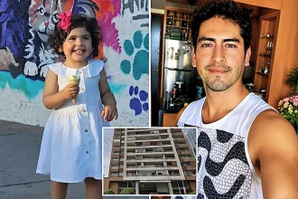 Tragic toddler Isidora Constanzo, 2, fell to her death from 11th-floor Santiago flat window as her dad Jorge slept off boozy bender during scheduled visit.