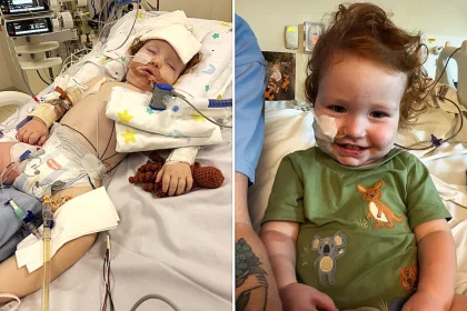Toddler who nearly died after inhaling cake decorating dust during his birthday cake nightmare is finally awake, smiling and breathing on his own again.