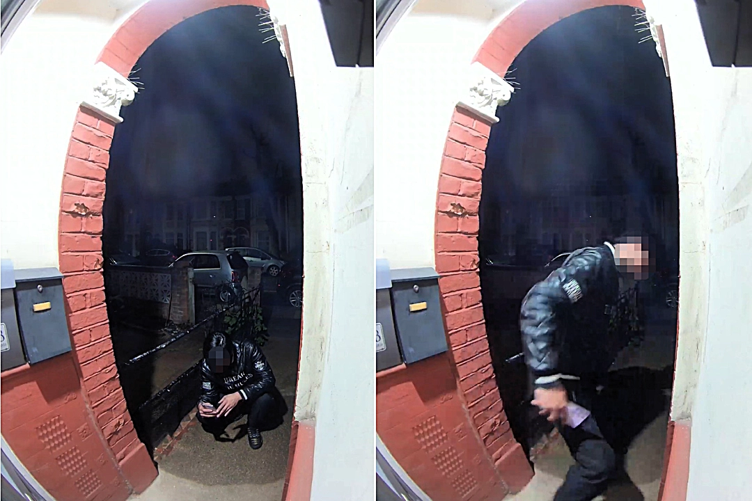 Shocking doorbell footage caught Uber Eats driver stomping and kicking customer Monique Johnson's £17 Popeyes order outside her London home at 4am.