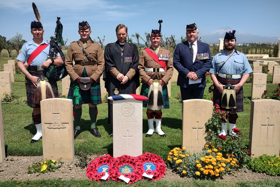 British soldier Cpl Gilbert Nay Hamilton, killed in Sicily in 1943, identified 83 years later thanks to his great-grand-nephew's dedicated research.
