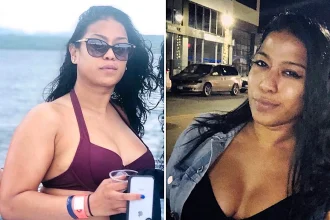 A New York woman died from blunt force head trauma while celebrating her birthday in Jamaica, with police hunting her husband who fled the hospital after dropping her off at the entrance.