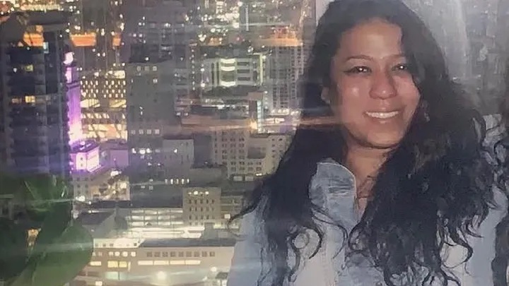 A New York woman died from blunt force head trauma while celebrating her birthday in Jamaica, with police hunting her husband who fled the hospital after dropping her off at the entrance.