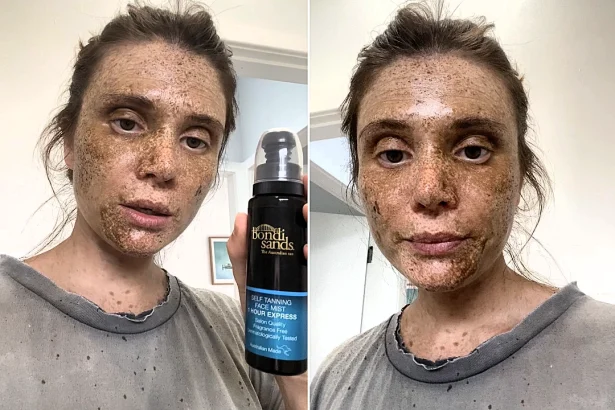 Olivia's fake tan routine went horribly wrong when she grabbed an old face mist - leaving her looking like she'd "sprayed mud" on her face in a viral disaster.
