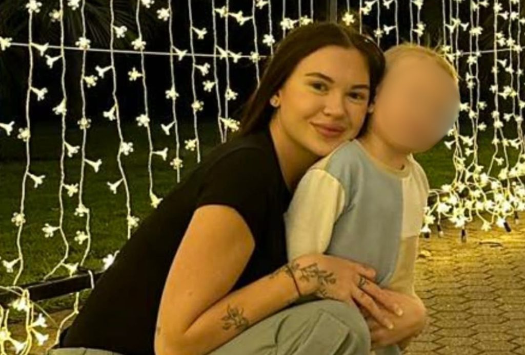 A young mum is fighting for her life after being found with over 20 machete wounds in a car alongside two young children in New South Wales, Australia.