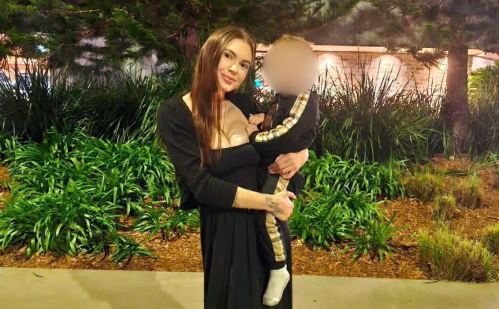 A young mum is fighting for her life after being found with over 20 machete wounds in a car alongside two young children in New South Wales, Australia.