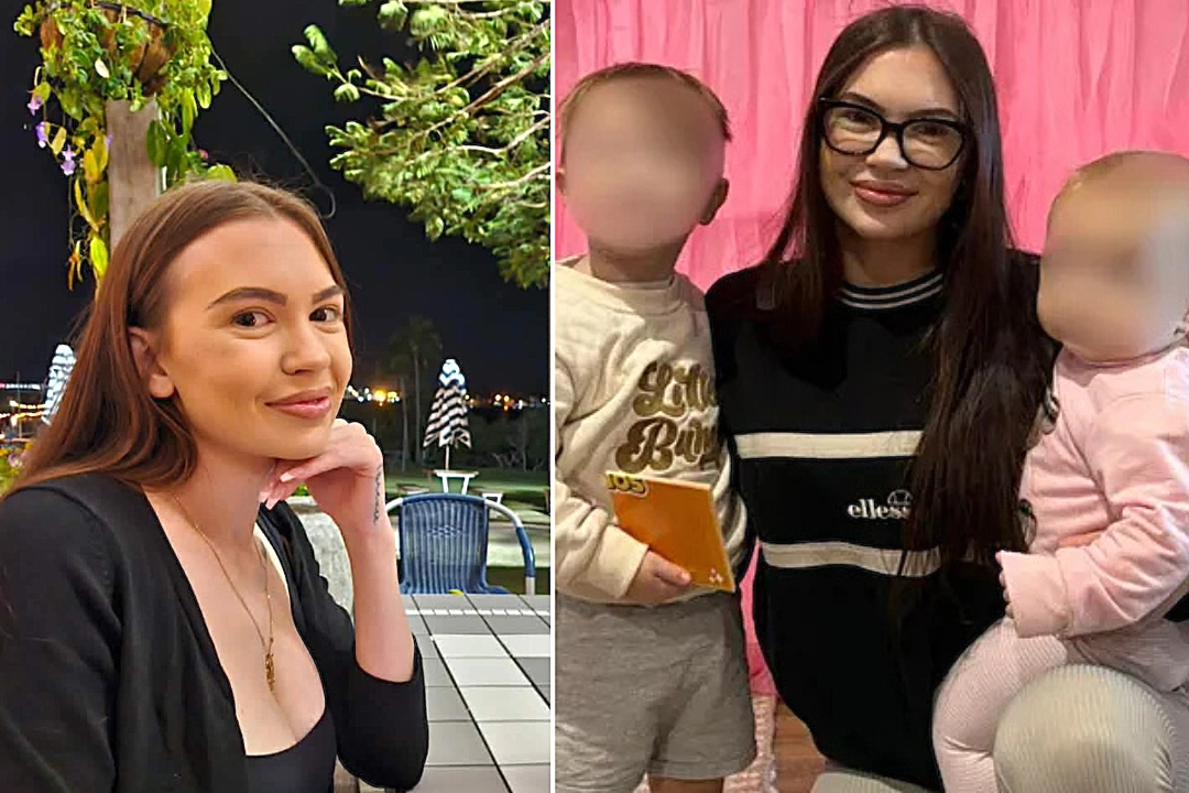 A young mum is fighting for her life after being found with over 20 machete wounds in a car alongside two young children in New South Wales, Australia.