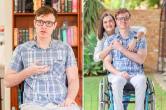 Software engineer goes from fighting flu symptoms to becoming completely paralysed in just 15 minutes - and now doctors say he may never walk again.