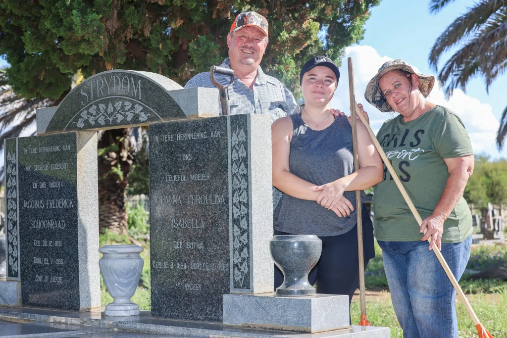 Teenager reveals the unusual side hustle she started to fund her dream of becoming a nurse - cleaning neglected graves for grieving families across the country.