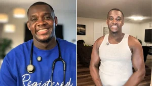 A nurse with over a million views who shared health tips online was shot dead during an alleged robbery after a man demanded his chain - leaving behind an 11-year-old daughter.