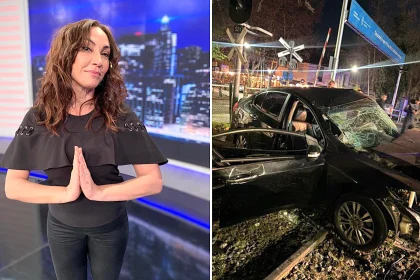 An Argentine actress was killed when a train struck her car at a level crossing after she drove through a lowered barrier - she had been driving with a suspended licence and was due on stage that night.