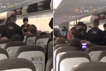 An Argentine passenger bit a female police officer on the arm after forcing her way onto a JetSmart flight without paying for overweight hand luggage at Buenos Aires airport.