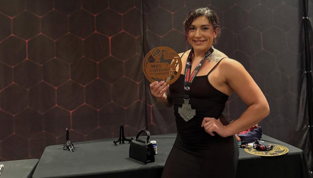 A powerlifter who qualified for a major competition just two days earlier has been killed in a suspected murder-suicide, leaving behind a seven-year-old son and a devastated gym community.