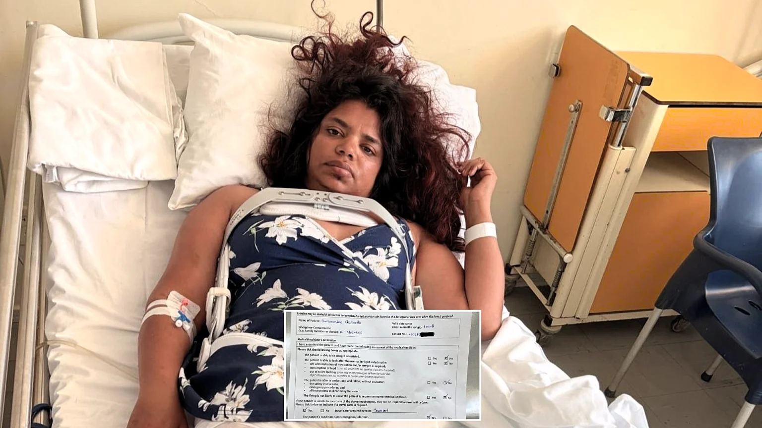 British university lecturer Chathurika Goonawardane left stranded in Crete hospital after horror quad bike fall from cliff as friends desperately fundraise to bring her home.