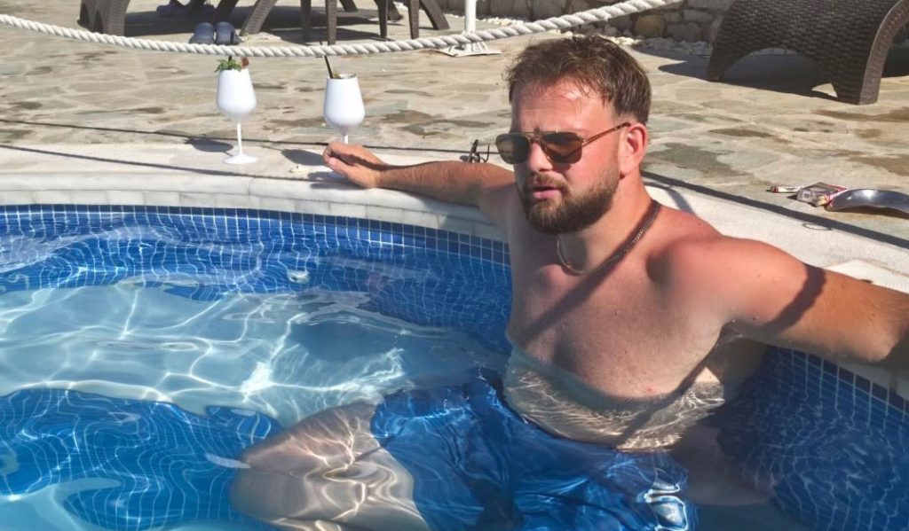 A 27-year-old Brit has been told he may never walk again after a holiday dive fractured four parts of his spine - he told bystanders he couldn't feel his legs as he lay on the beach.