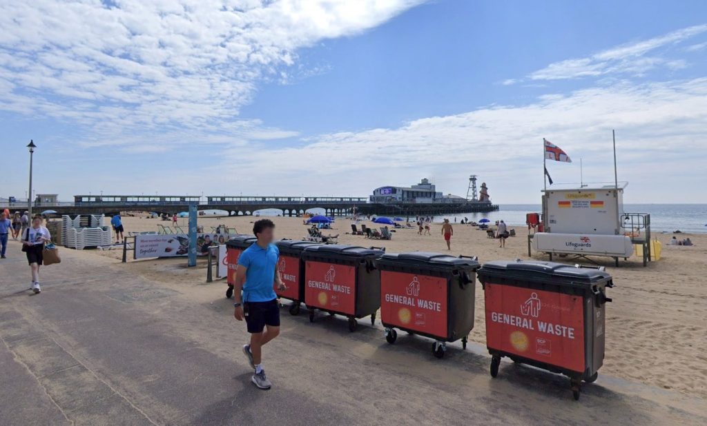 Bournemouth beach has been plagued by laughing gas chaos during the heatwave - with over 20 officers tackling confrontational groups using NOS on an "almost industrial scale."