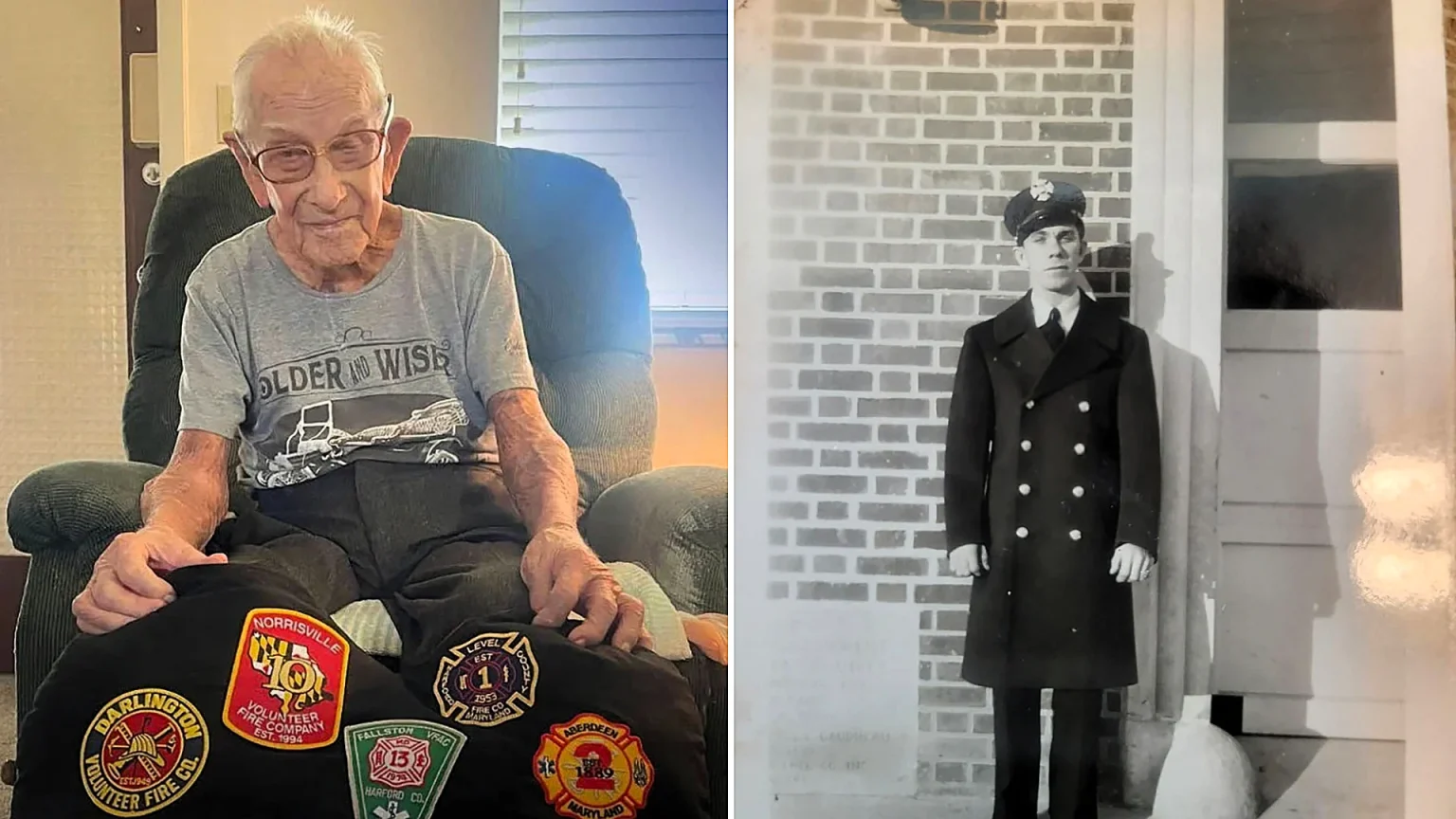 A former firefighter who retired the same year the Beatles conquered America has become the oldest living man in the US at 111 - having lived through two world wars and 20 presidents.