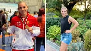A European Championship silver medallist and Olympic wrestler has died aged 32 after falling from her flat in Sofia - she had told her coach just weeks earlier she dreamed of winning Olympic gold.