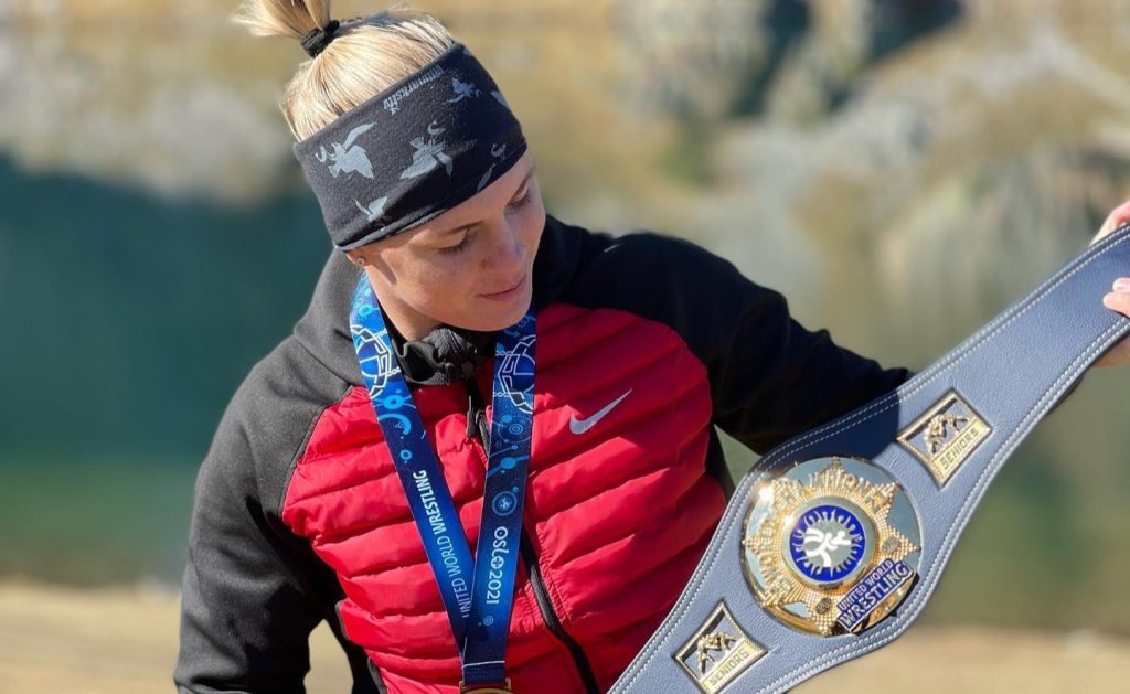 A European Championship silver medallist and Olympic wrestler has died aged 32 after falling from her flat in Sofia - she had told her coach just weeks earlier she dreamed of winning Olympic gold.