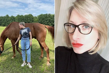 A doctor died in front of her teenage daughter after being thrown from a horse she had rescued - in a final act of generosity, she donated her organs to save five lives.