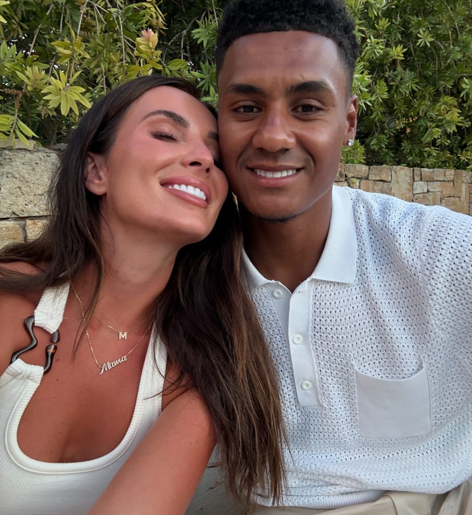 England WAG Ellie Watkins forgot to pack a bra and was forced into a last-minute outfit change - then cheekily asked Roy Keane if he approved of her look.