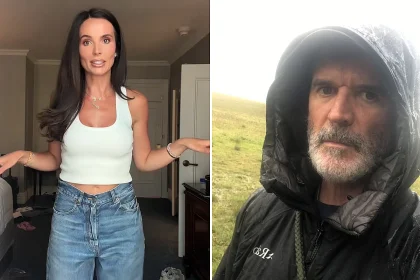 England WAG Ellie Watkins forgot to pack a bra and was forced into a last-minute outfit change - then cheekily asked Roy Keane if he approved of her look.