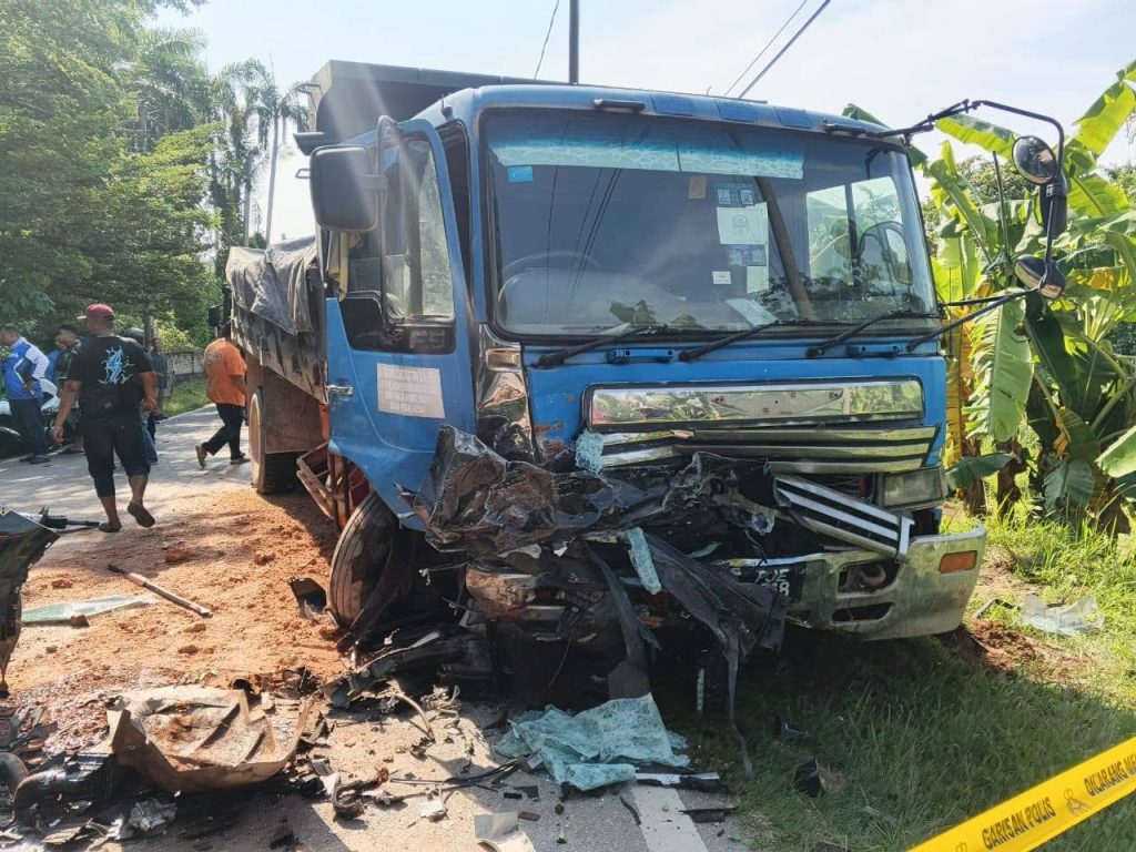A family of six including a two-month-old baby were killed by a lorry in Malaysia - just minutes after posing for photos beside their brand new car at the dealership.