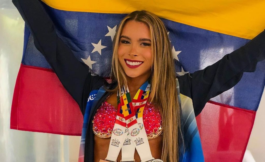 A 19-year-old bodybuilder who won the South American Championships was killed alongside her mother, sister and boyfriend when Venezuela's earthquake brought her apartment block down in rubble.