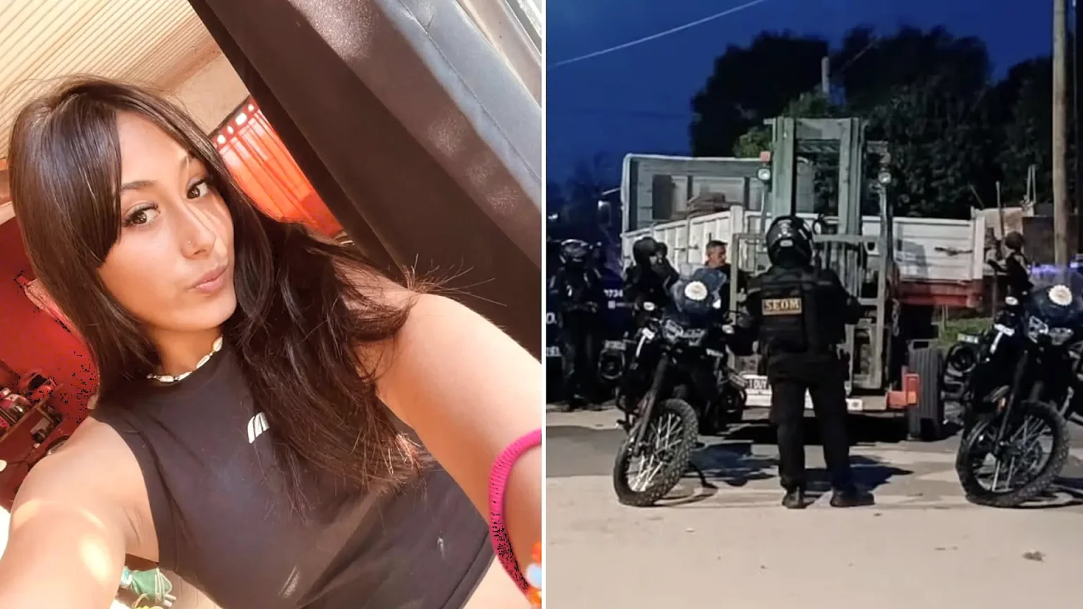 A promising 16-year-old footballer died when her motorbike crashed into a lorry in Córdoba, Argentina, prompting questions over whether police were chasing the riders.