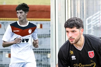 A 19-year-old footballer died in a head-on crash that burst into flames in Italy - over 1,000 mourners packed his funeral as his mother revealed he had donated his organs.