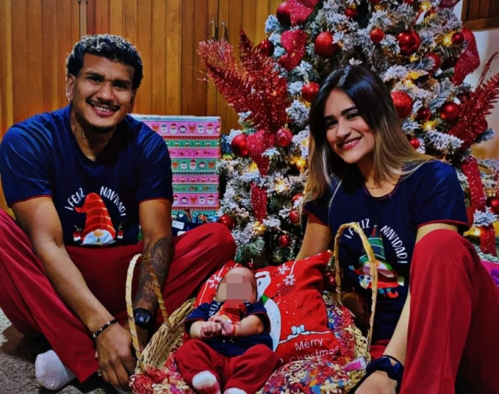 A Venezuelan footballer is grieving after his wife died shielding their one-year-old daughter with her own body when their building collapsed in a devastating earthquake. The baby survived.