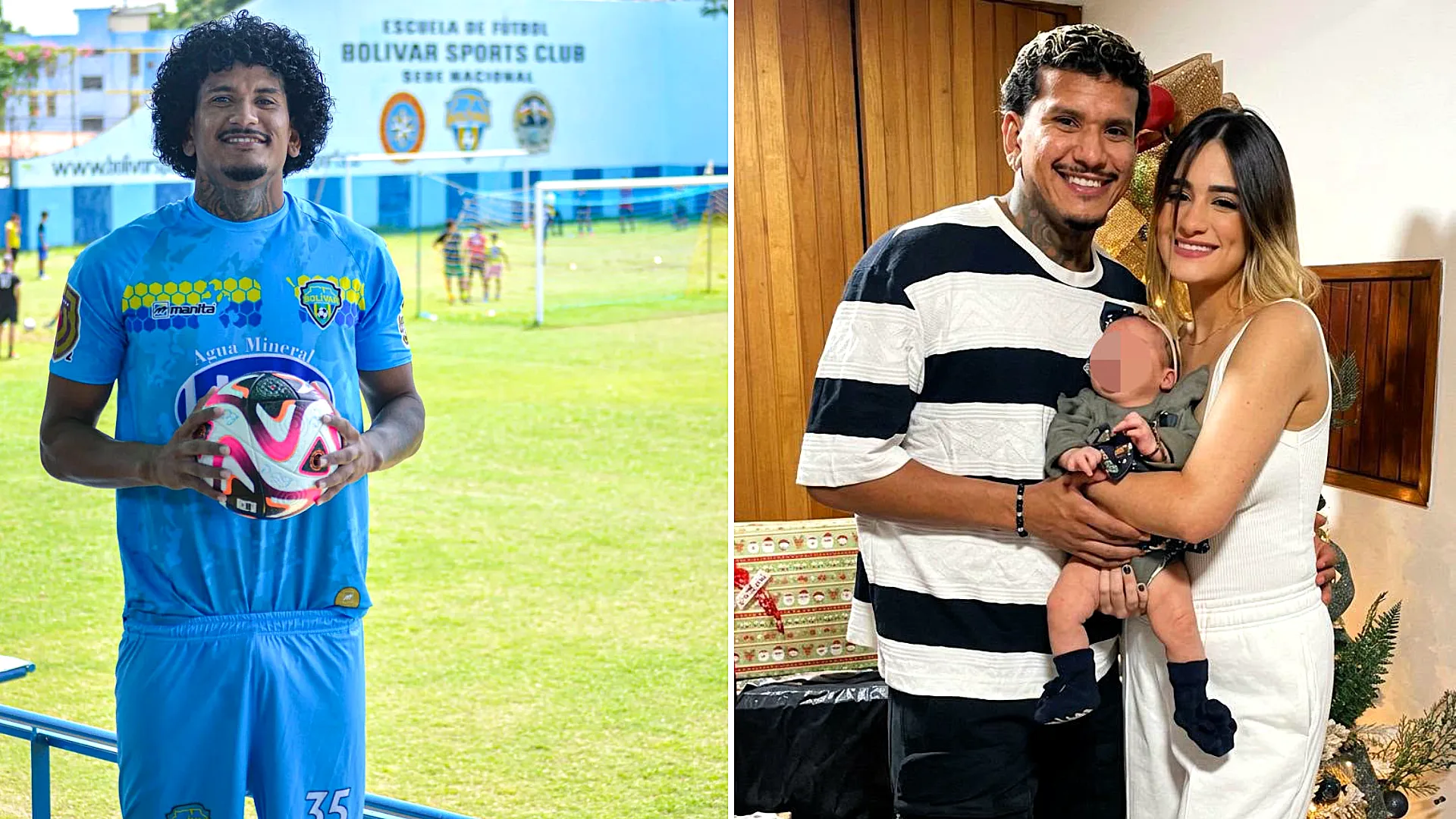 A Venezuelan footballer is grieving after his wife died shielding their one-year-old daughter with her own body when their building collapsed in a devastating earthquake. The baby survived.