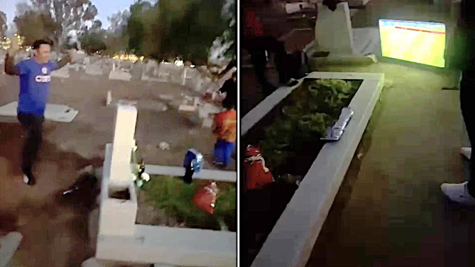Cruz Azul fans carried a TV to a cemetery to watch their team win the Liga MX title with their deceased friend - the heartfelt tribute went viral with 250,000 views.