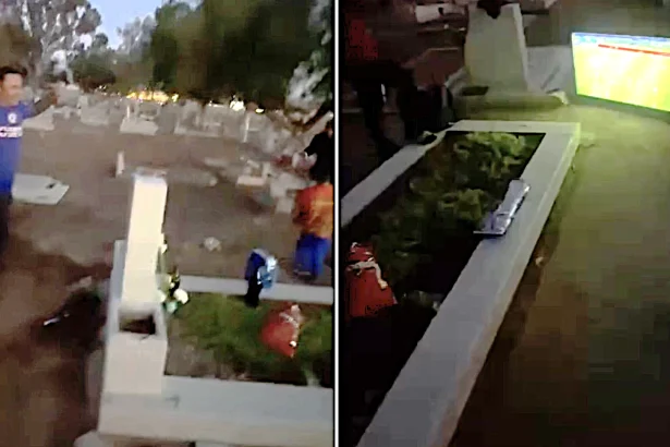 Cruz Azul fans carried a TV to a cemetery to watch their team win the Liga MX title with their deceased friend - the heartfelt tribute went viral with 250,000 views.